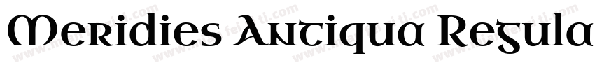 Meridies Antiqua Regular字体转换